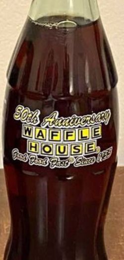 Waffle House 50th Anniversary Coca Cola Bottle 