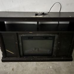 Stand With Built In Fireplace 