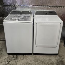SAMSUNG TOP LOAD WASHER AND DRYER 