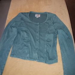 Girls Size XL,  Colorful Planet Cardigan 