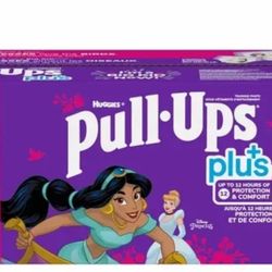 Huggies Pull-Ups Plus  girls.  Size: 3T-4T $40