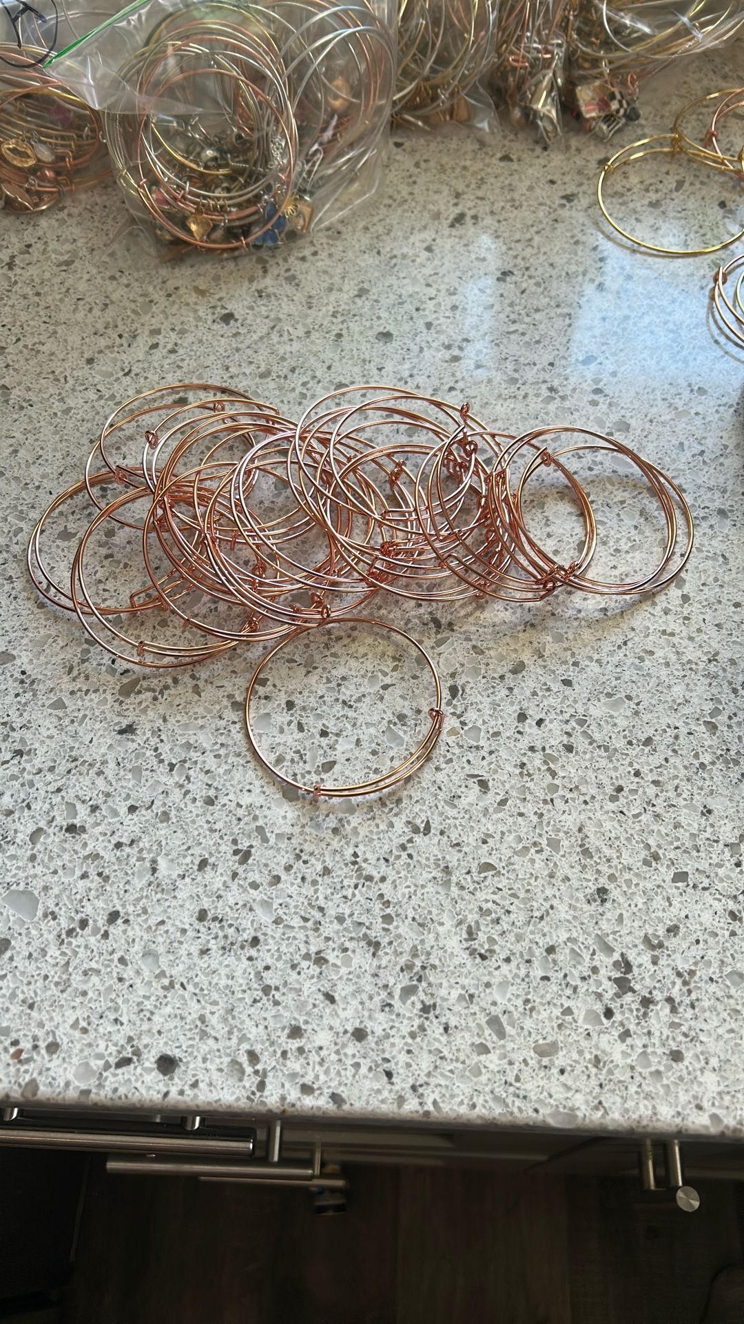 Rose Gold Bracelets For Charms All 30 Charms