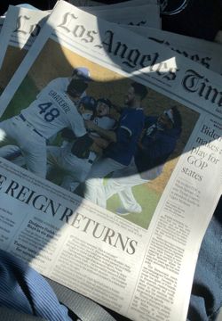 LA TIMES - Dodgers World Series 2020
