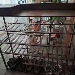 Bamboo Shoe rack with drawer