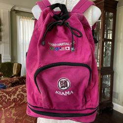 Atama  Martial Arts Pink Backpack 