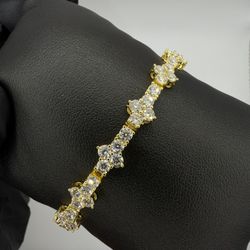 Authentic Clover Tennis Chain Moissanite 3mm 7.5inches