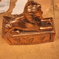 Vintage Egyptian sphinx Statue