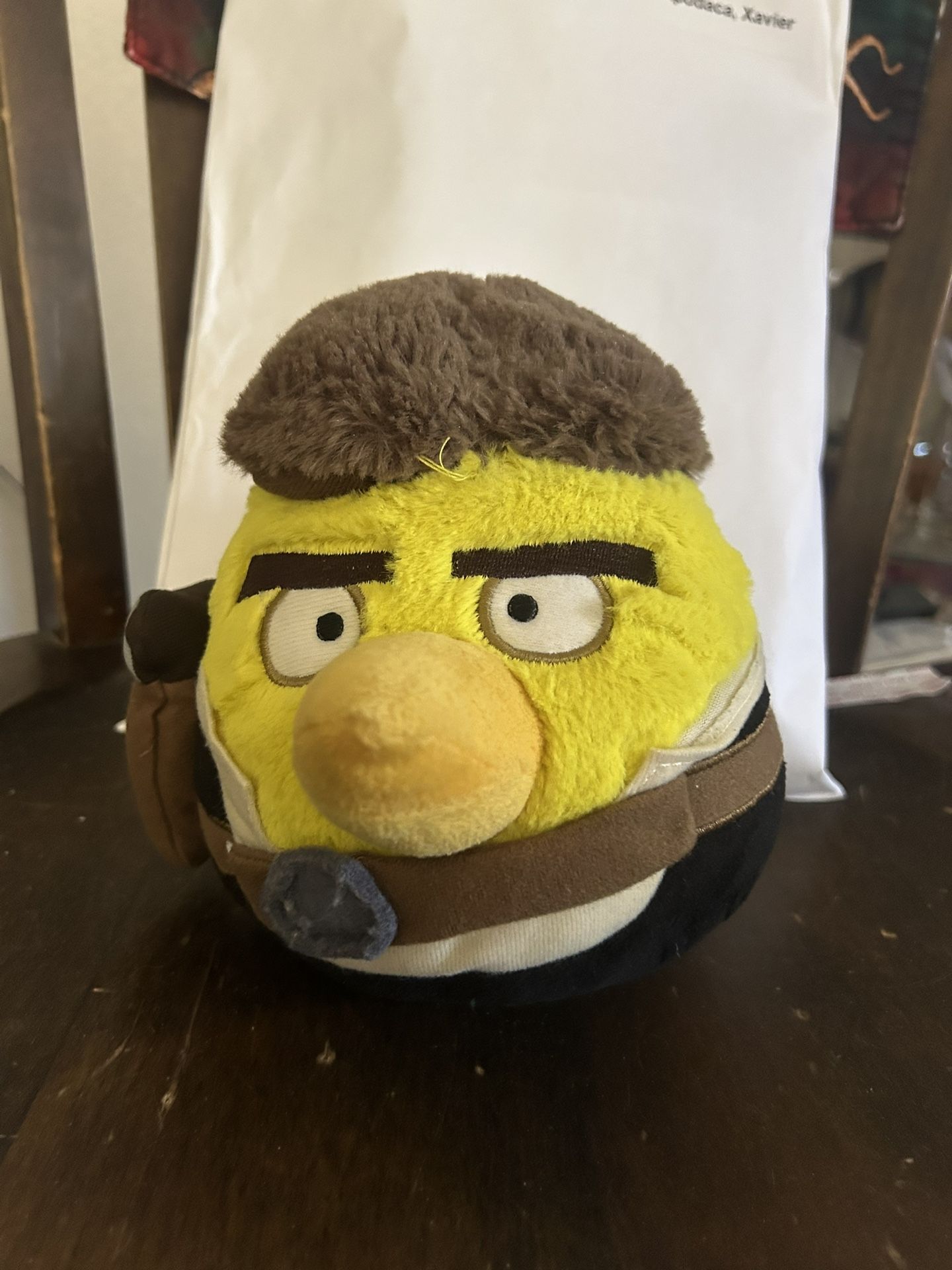 Angry Birds Star Wars 5" Yellow Bird Han Solo Plush stuffed animal