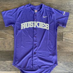 Washington Huskies Nike Team Issues Baseball Jersey 46