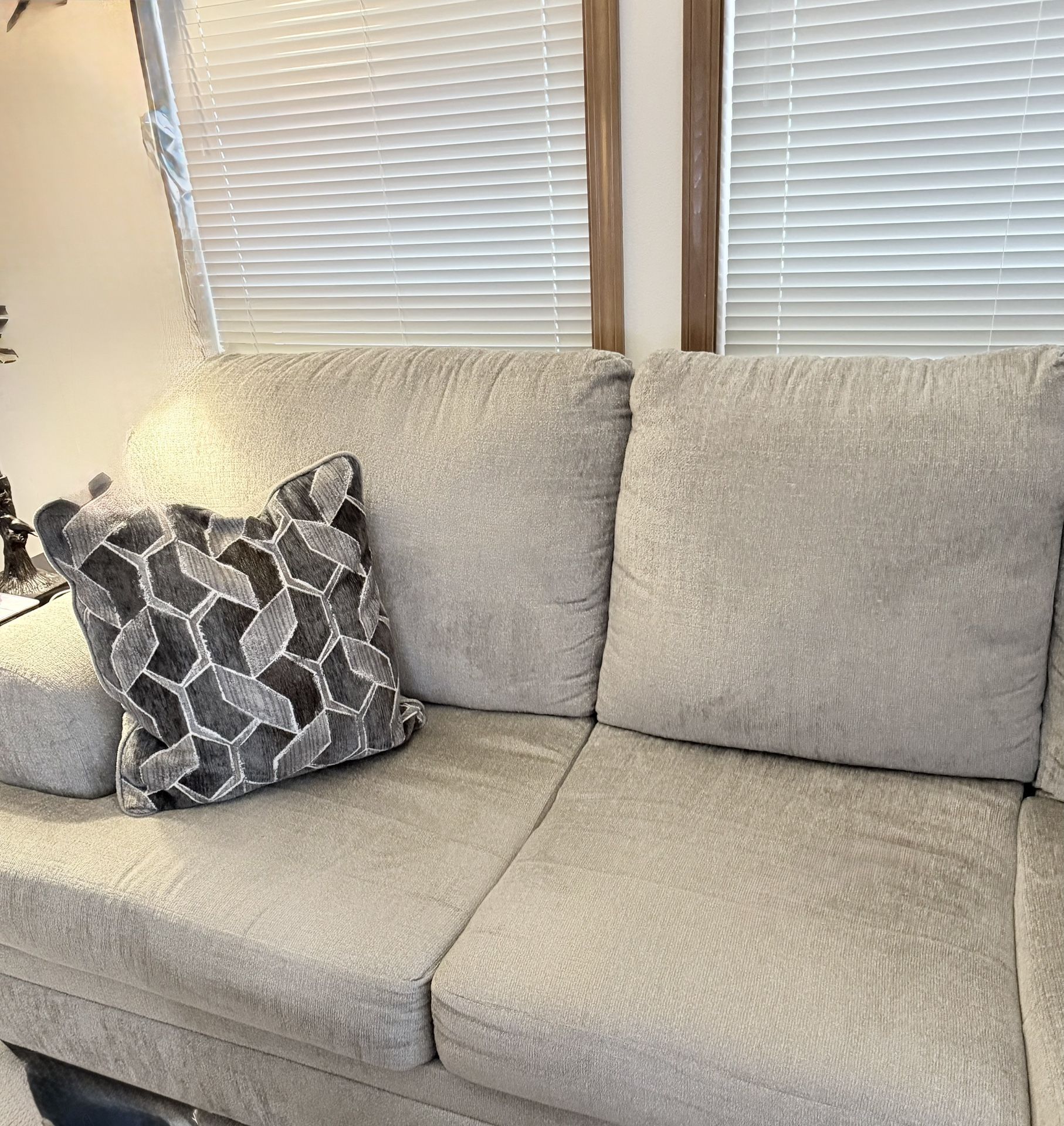 Beautiful sofa with chaise By Ashley