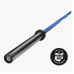 ROGUE OHIO POWER BAR 45LB (Blue SHAFT W/ BLACK SLEEVES)