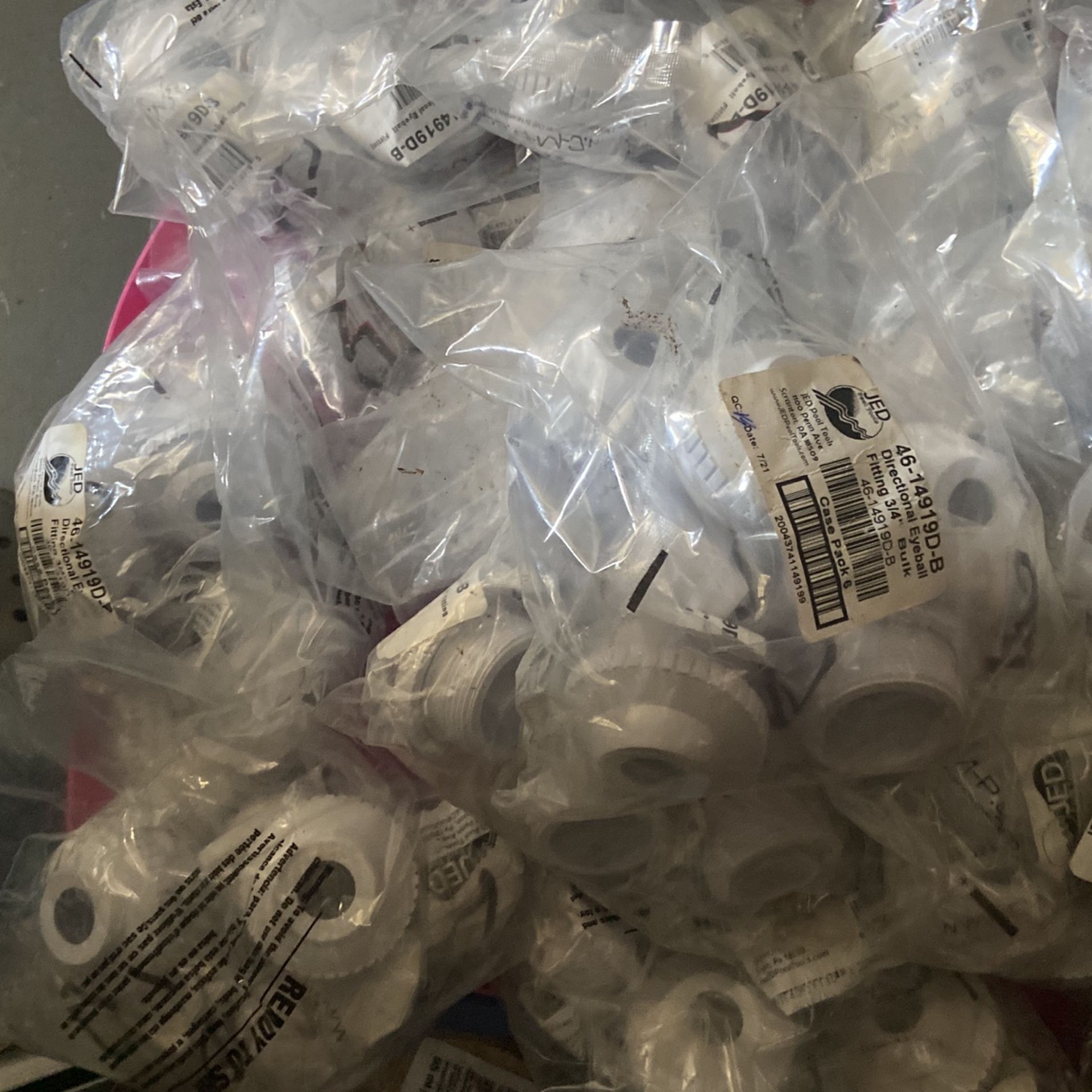 JED Pool Tools 3/4 Inch Directional Eyeball Fitting