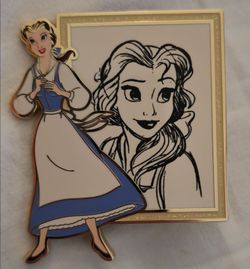 Disney pin PALM Princess Belle LE.... TRADE ONLY