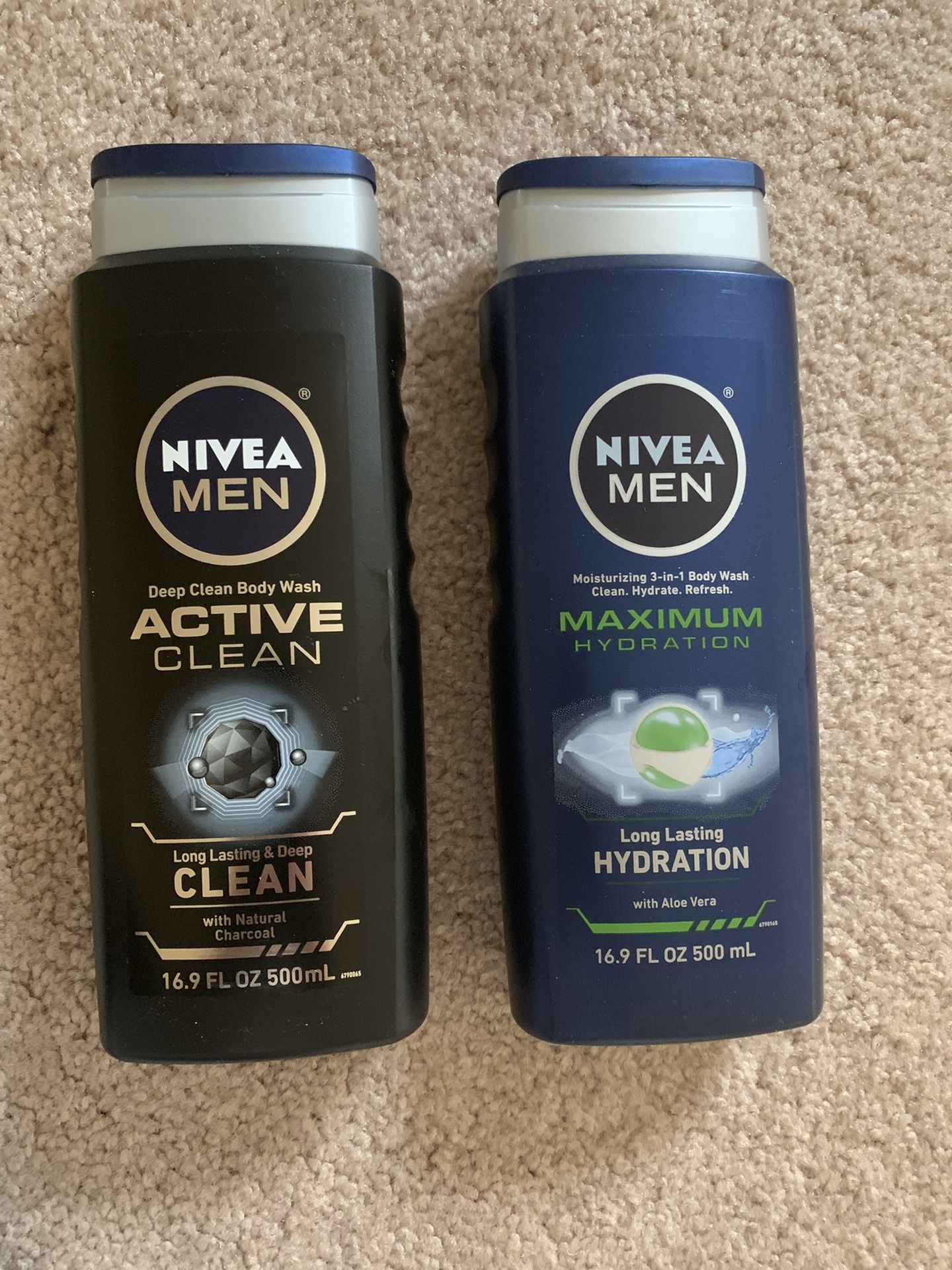 2 Nivea body washes