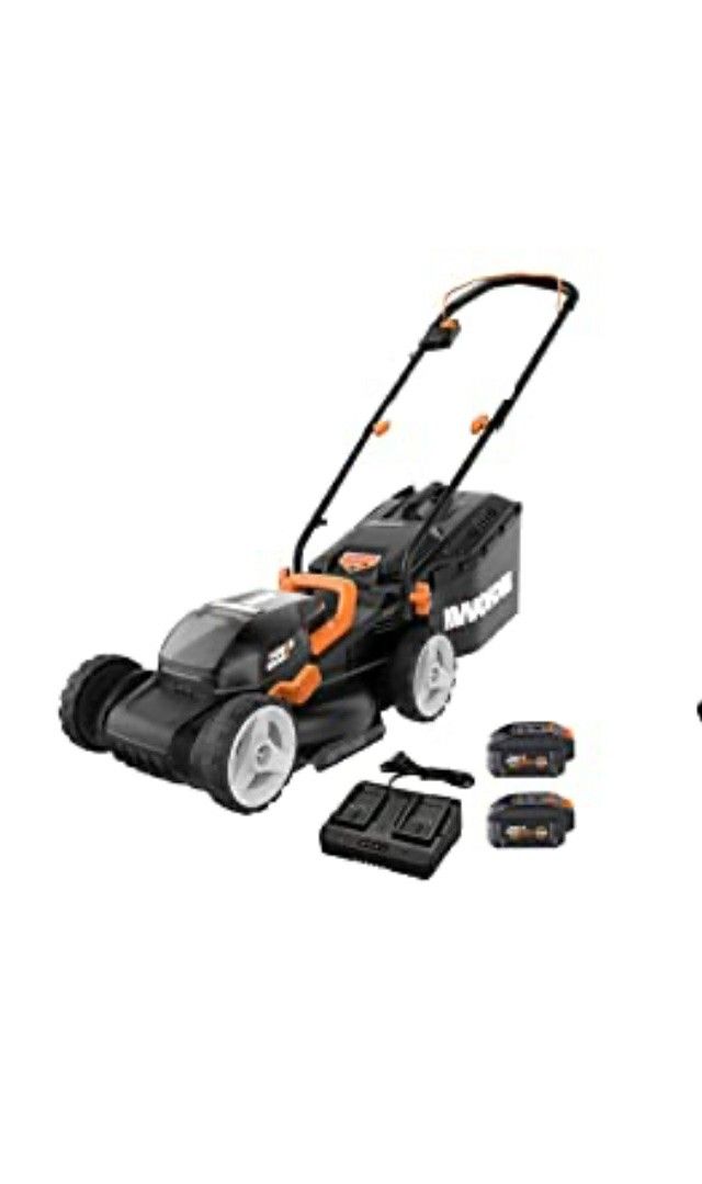 Worx WG779 40V Power Share 4.0Ah 14" Cordless Lawn Mower (Batteries & Charger Included) *New* Retail Price: $421.98