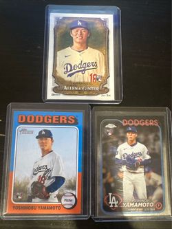2024 Topps - Rookie Debut Yoshinobu Yamamoto #USC108 (RC) LA Dodgers Set