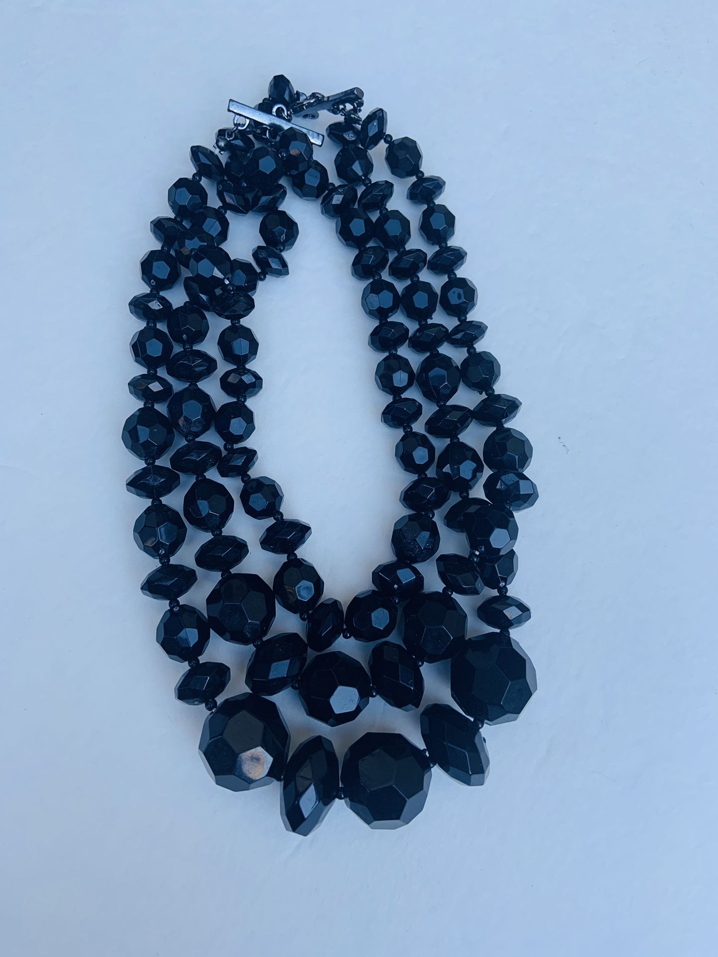 Vintage Black Graduated Choker