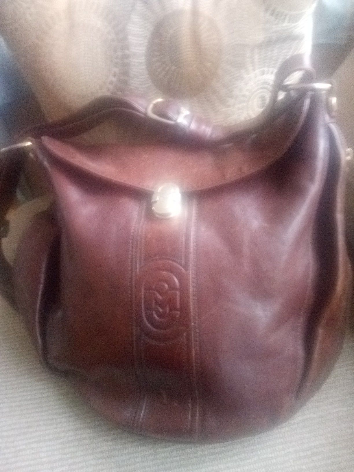 Marino Orlandi Bucket brown Lteather Shoulder Bag