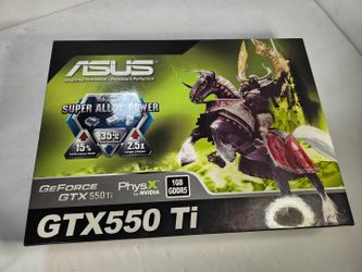 Brand New Asus GTX550 Ti Graphics Card 1 GB GDDR5 Nvidia GeForce PC Computer