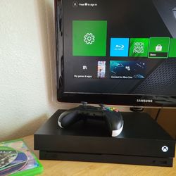 XBOX ONE X 1TB With 3 GAMES AND CONTROLLER