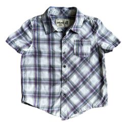 Boys Shirt Plaid Button Up 4t