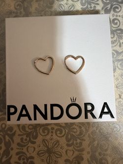 Pandora Rose Gold Heart Earings