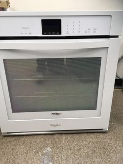 27inch White whirlpool single wall oven