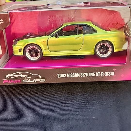 Jada Pink Slips 1/32 2002 Nissan Skyline GT-R (R34) for Sale in