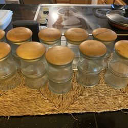 Set of Ten, 20oz glass jars