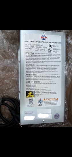 New WF-9865-AD Deck Mount Converter Charger