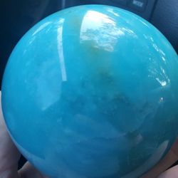 Large Heavy Turquoise Ball.