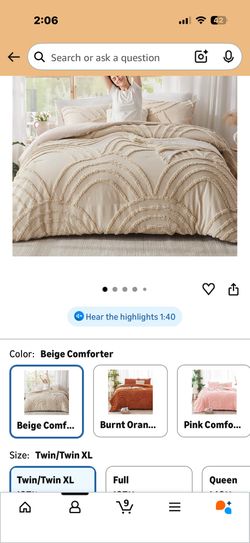 Boho Twin Comforter With Sham