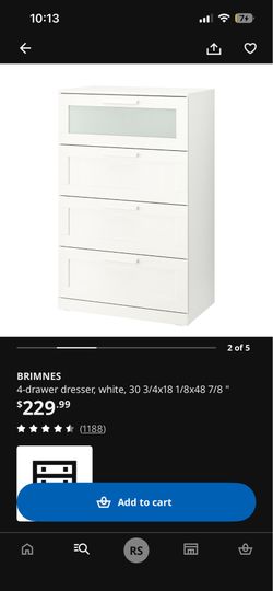 Brimnes IKEA Dresser with drawers