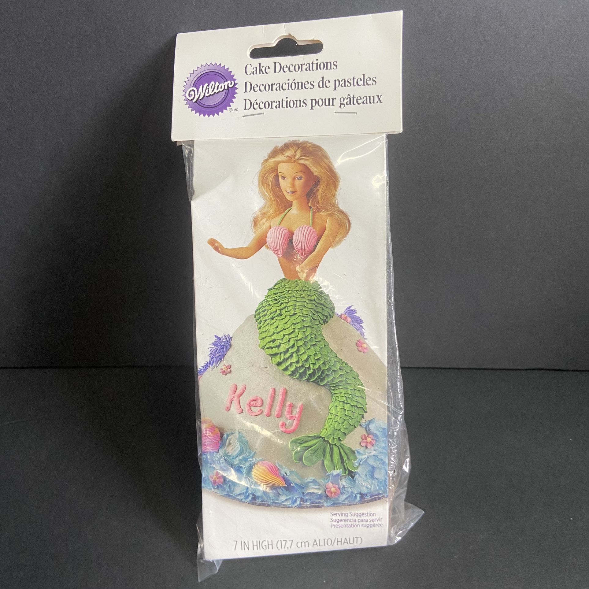 Wilton Cake Decoration KELLY Teen Doll Pick Blonde 7" High Topper - NEW