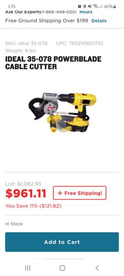 Ideal Cable Cutter For Drill