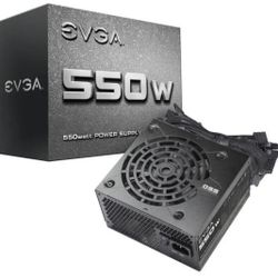 NEW - EVGA 550W PSU 100-N1-0550-L1 550W 43A Power Supply with Fan