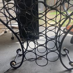 Cast Iron Artisan Wine Rack