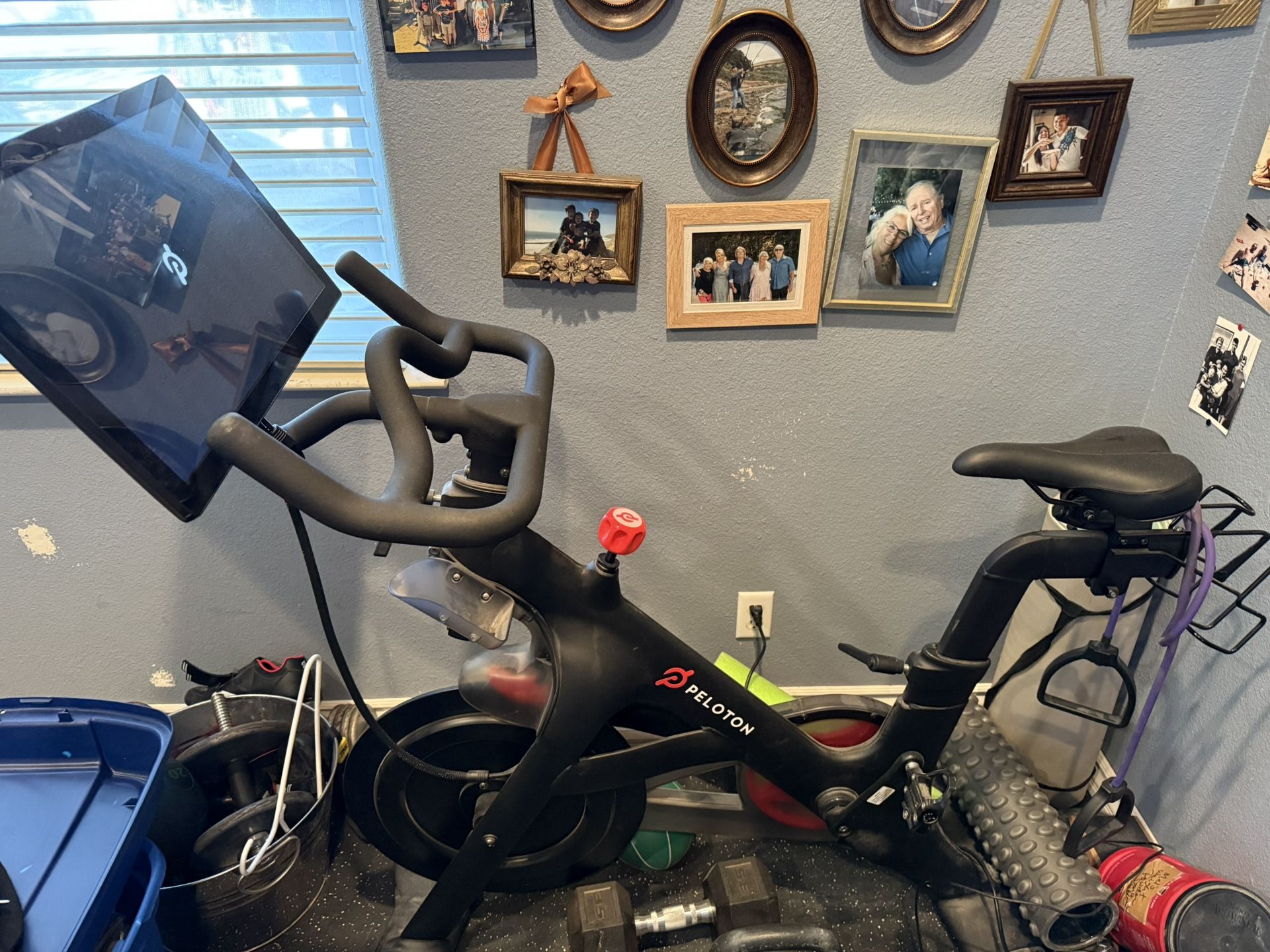 Peloton Bike Two Pair Of Shoes And 3lb Weights
