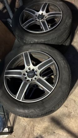 15” Universal Rims and Tires (4)