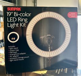 Sunpak 19" Bi-Color LED Ring Light Kit