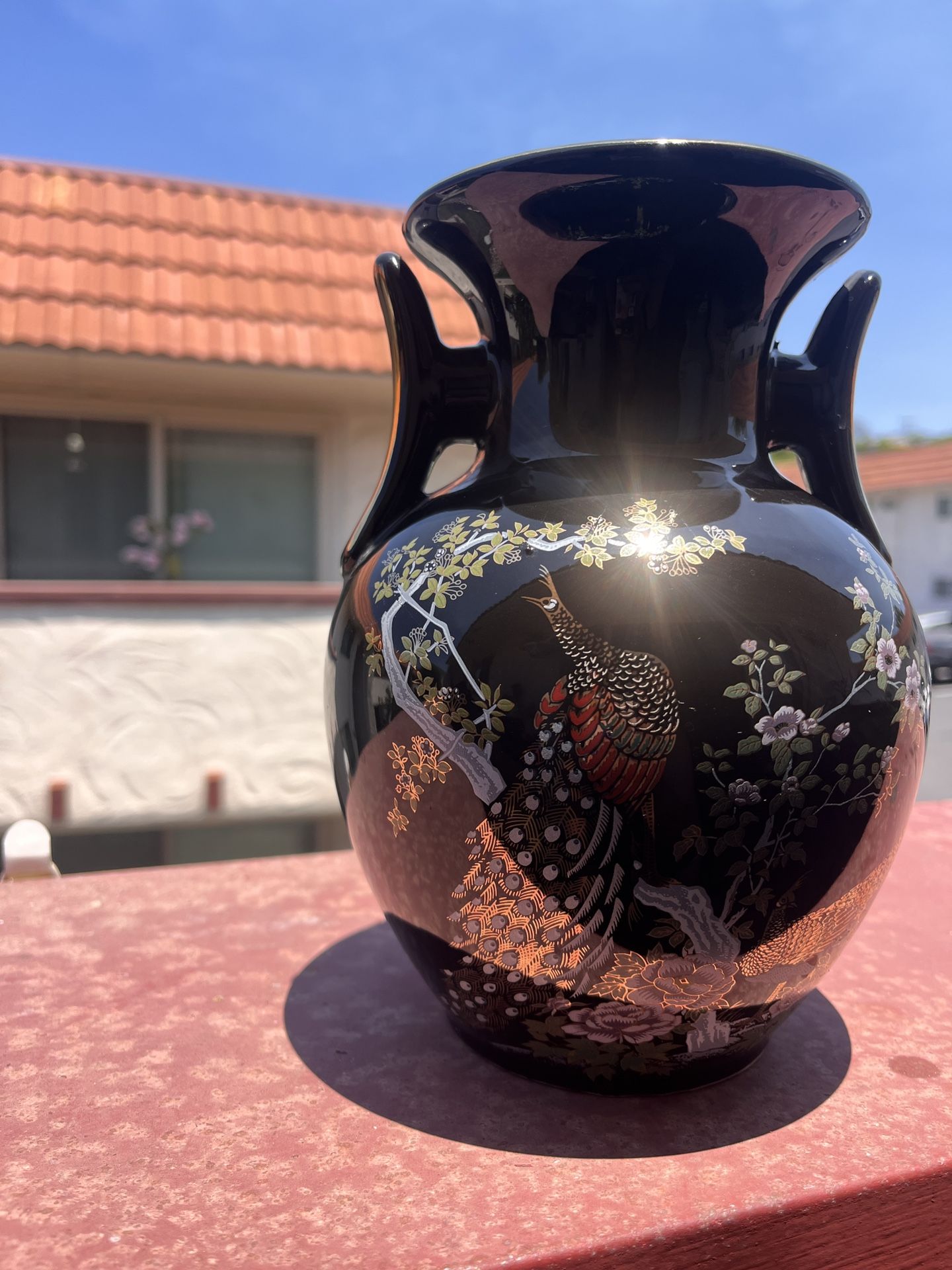Vintage Porcelain Asian Vase