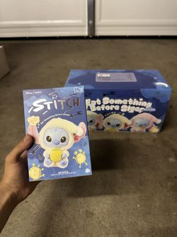 Miniso Stitch Eat Something Before Sleep Plush Blindbox