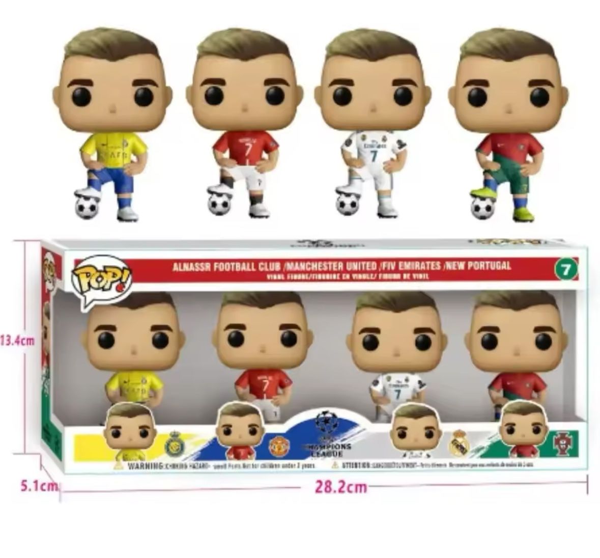 Ronaldo  Pop!  Mini-Figures Soccer Toys Football Gift