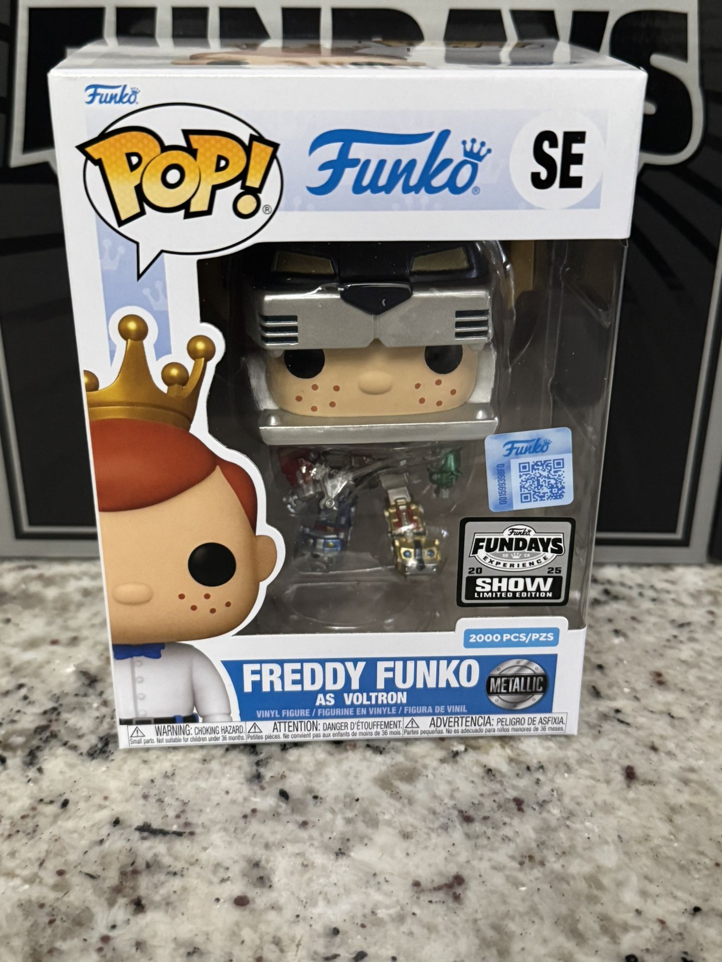 Freddy as Voltron Metallic LE 2000 Fundays 2025