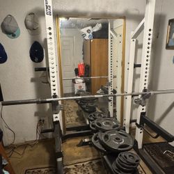 Squat Rack & Weight Plates Bundle