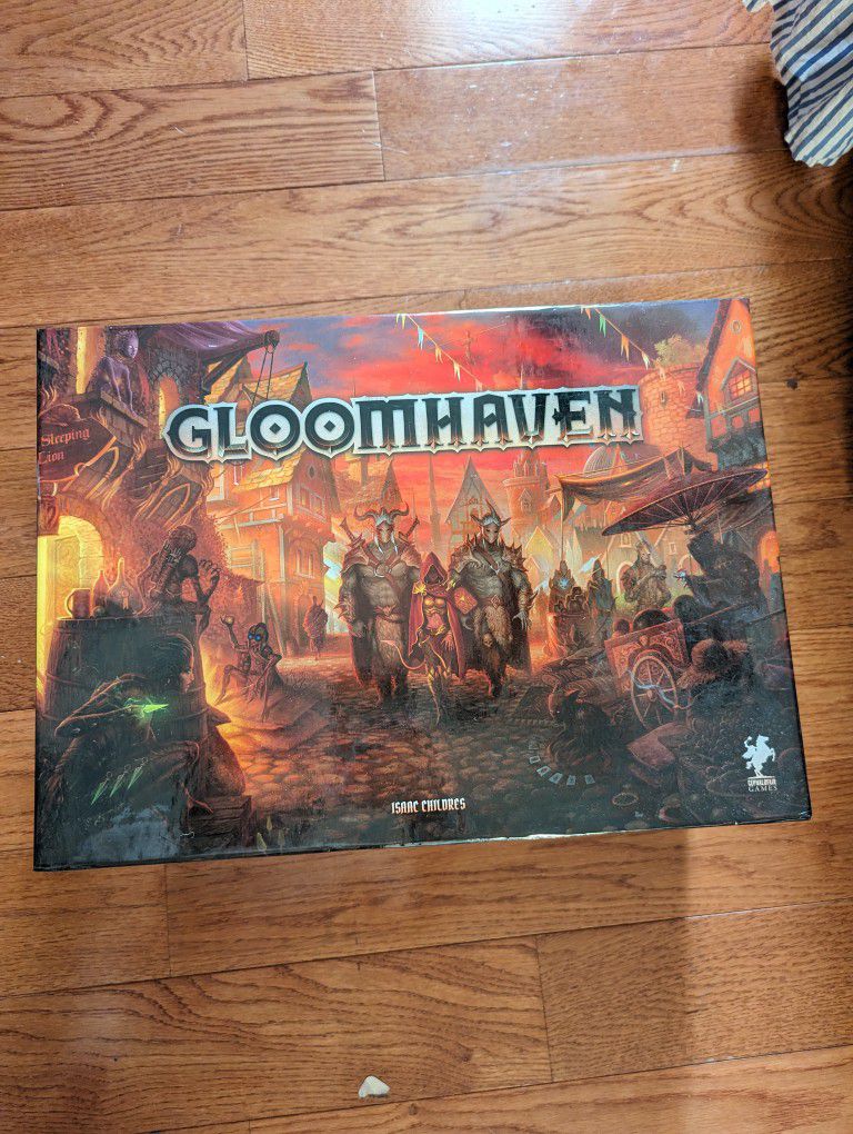 Gloomhaven Board Game + Forgotten Circles Expansion & Organizer 