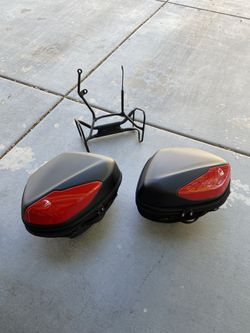 Ducati EasyLock Bike Luggage Bags - Like New!