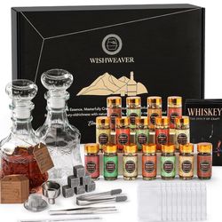 Infusion Kit,16 Natural DIY Whiskey Making Kit for Infusing Bourbon,Rye, Gin, Vodka,Tequila, Rum with Custom Botanicals