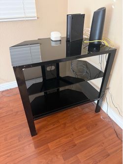 Glass TV stand