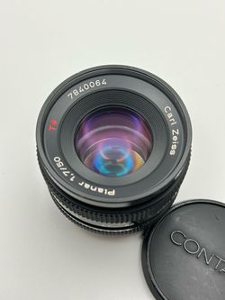 Contax Carl Zeiss Planar T* 50mm f1.7 MMJ MF Lens CY Mount / Made in Japan